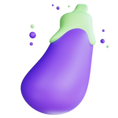 Aubergine  3D Icon