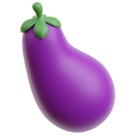 Aubergine  3D Icon