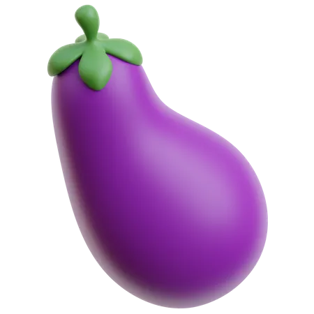 Aubergine  3D Icon