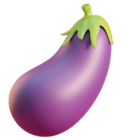 Aubergine  3D Icon