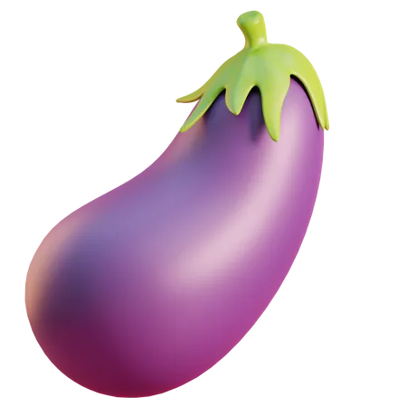 Aubergine  3D Icon