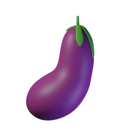 Aubergine  3D Icon