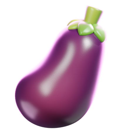 Aubergine  3D Icon