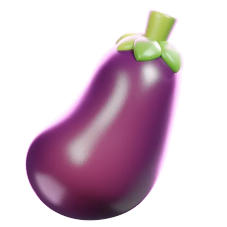 Aubergine  3D Icon