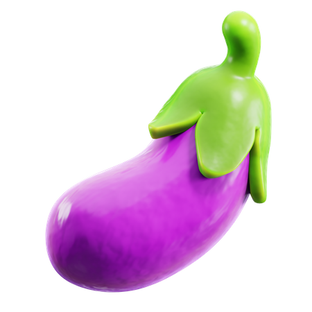 Aubergine  3D Icon