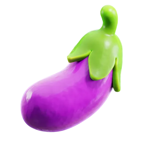 Aubergine  3D Icon