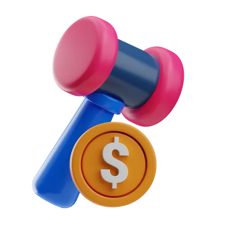 Auction  3D Icon