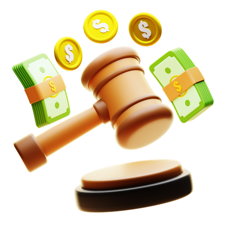 Auction  3D Icon