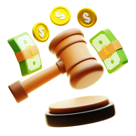 Auction  3D Icon