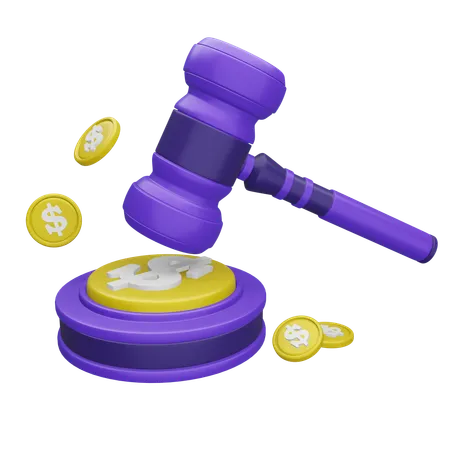 Auction Law  3D Icon