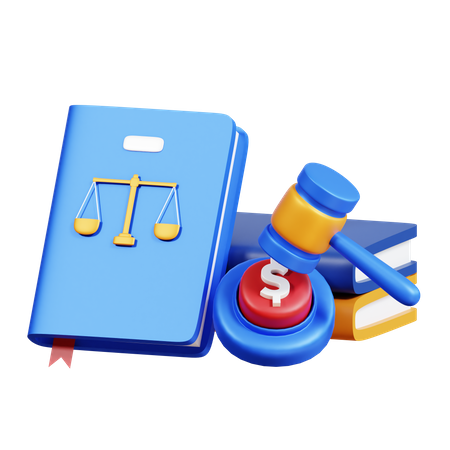 Auction Law Book  3D Icon