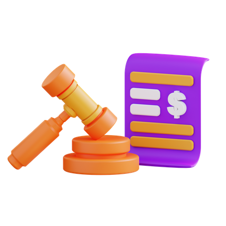 Auction Report  3D Icon