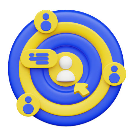 Público objetivo  3D Icon