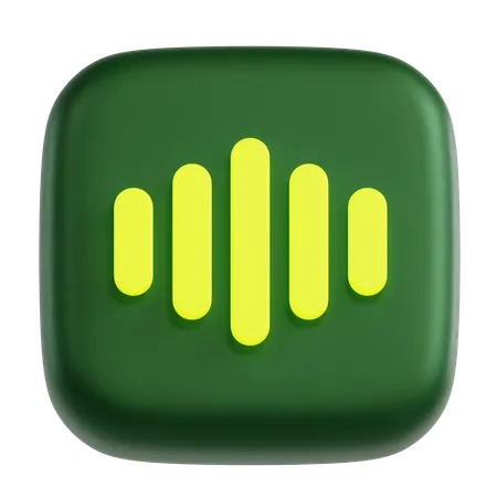 Audio-  3D Icon