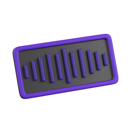 Audio  3D Icon