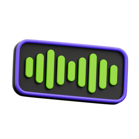 Audio  3D Icon