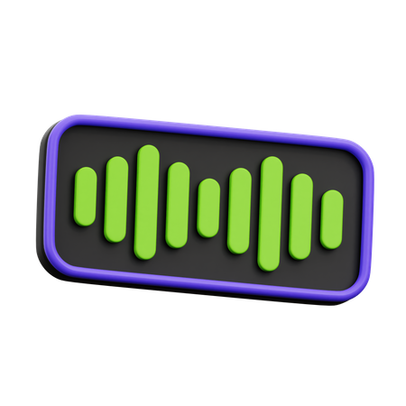 Audio  3D Icon