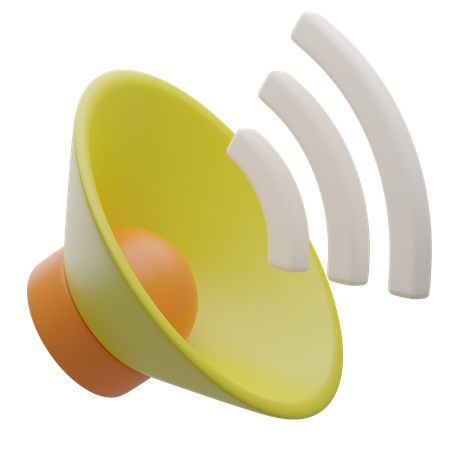 Audio  3D Icon