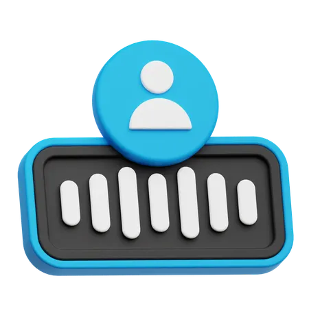 Audio Account  3D Icon