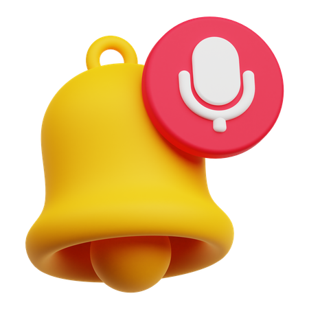 Audiobenachrichtigung  3D Icon