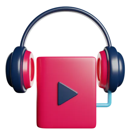 Audio Book Education 3D Icon