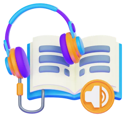 Audio Book  3D Icon