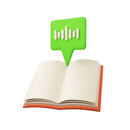 Audio Book  3D Icon