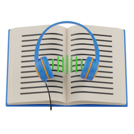 Audio book  3D Icon