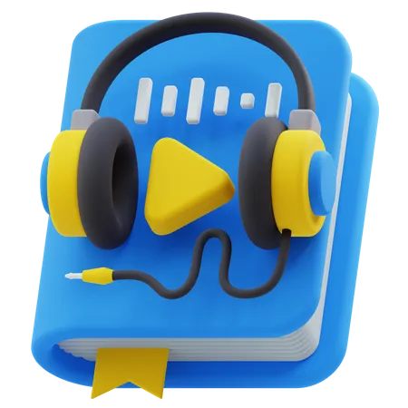 Audio Book  3D Icon