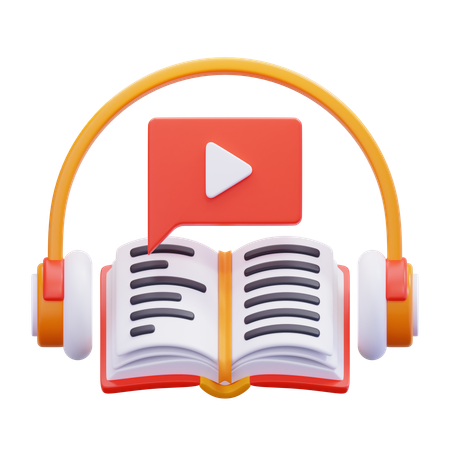 Audio Book  3D Icon