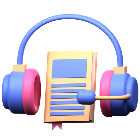 Audio Book  3D Icon