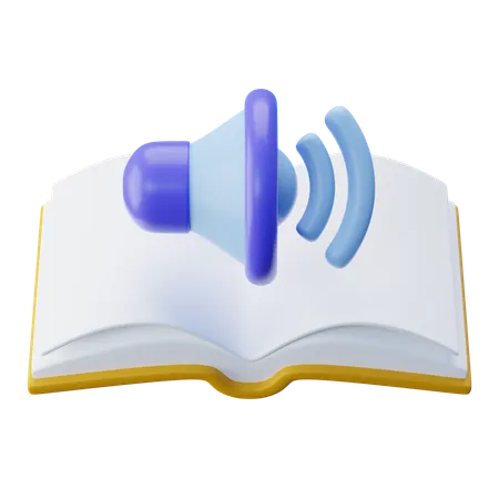 Audio Book  3D Icon