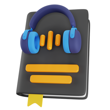 Audio Book  3D Illustration