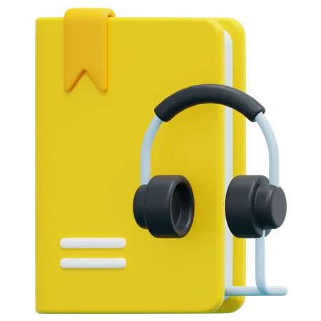 Audio Book 3D Icon
