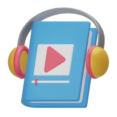 Audio Book 3 D Library 3D Icon