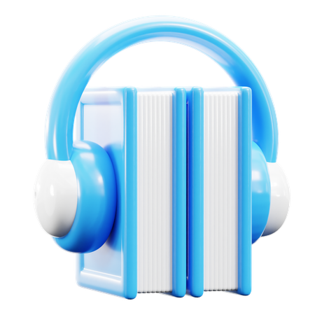 Audio books  3D Icon