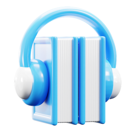 Audio books  3D Icon