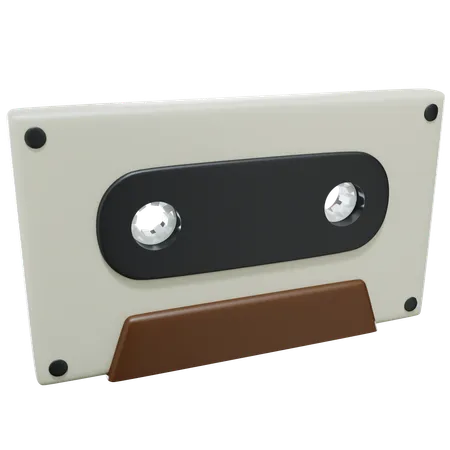 3 D Cassette With Isolated Background 3D Icon