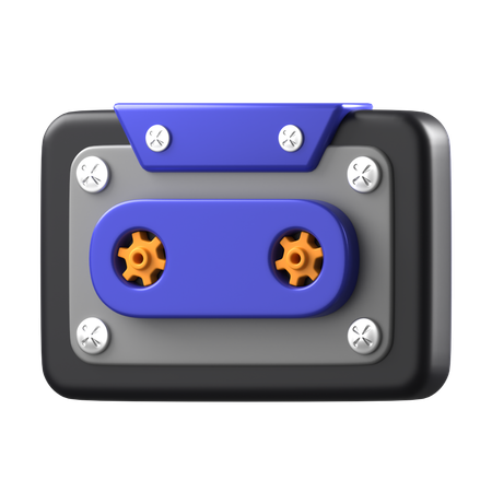 Audio Cassette  3D Icon