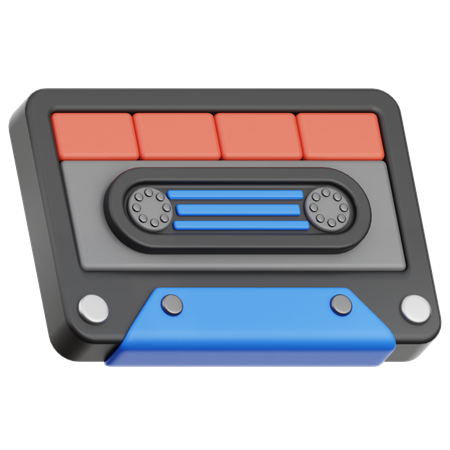 Audio Cassette  3D Icon
