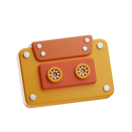 Audio Cassette  3D Icon