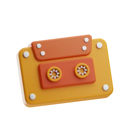 Audio Cassette  3D Icon