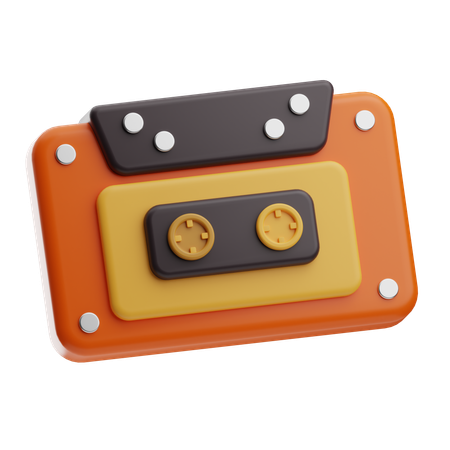 Audio Cassette  3D Icon