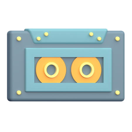 Audio Cassette  3D Icon