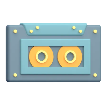 Audio Cassette  3D Icon