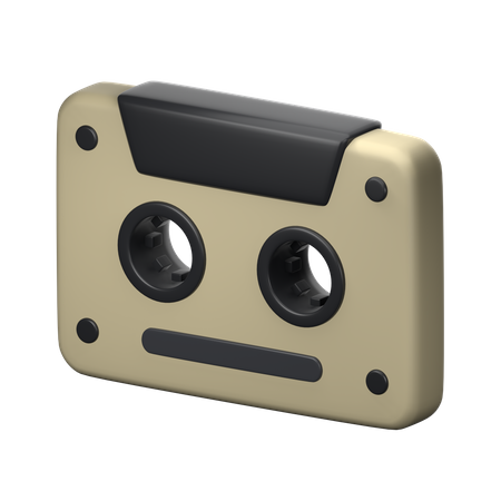 Audio Cassette  3D Icon