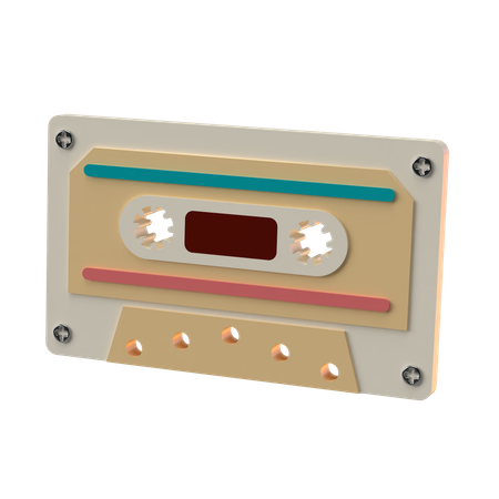 Audio Cassette  3D Icon