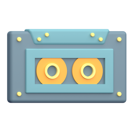 Audio Cassette  3D Icon