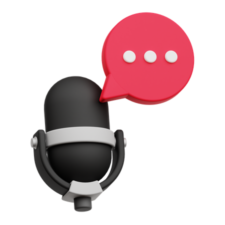 Audio Chat  3D Icon