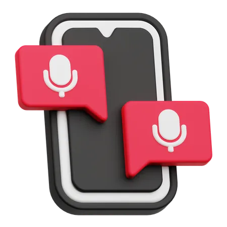 Audio Chat  3D Icon